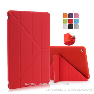 Factory Outlet Smart Flip Cover TPU Back Case for iPad Air 2 Tablet